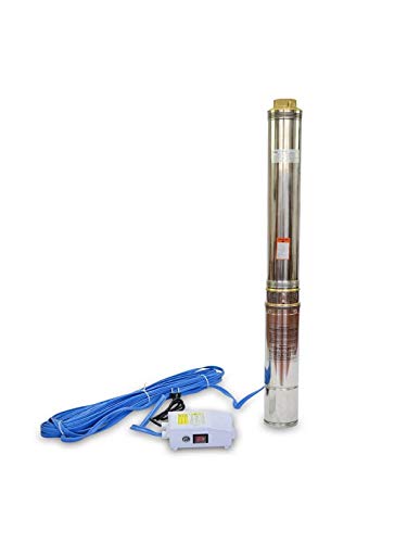 Agoora - Pompa Sommergibile per Pozzi Profondi da 1100W 120m di Profondità 5,8m3 / h 16 turbine - AG/MDP-1100