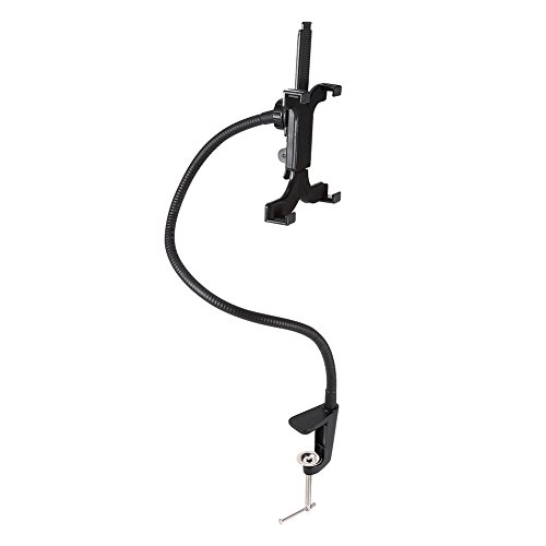 Tablet Halterung 360 Grad Einstellbar Desktop Ständer Stabil Handyhalter Notebookständer für Smartphone und Tablet Schwarz - 7