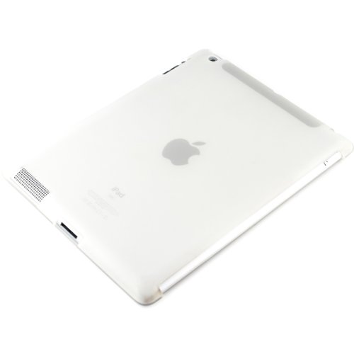kwmobile Hülle für Apple iPad 2 / 3 / 4 - Smartcover Kompatibles Backcover Case Tablet Schutzhülle TPU Silikon - Tabletcase Cover Weiß