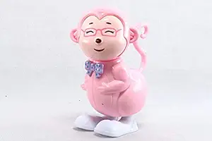 Harsiddhi creation Funny Wind up Key Operated Jumping Toy Monkey, Friction Powered Playset for Toddlers, Boys, Girls, Baby Toys, Birthday Gift for 3 Year Old Kids (Multicolor)