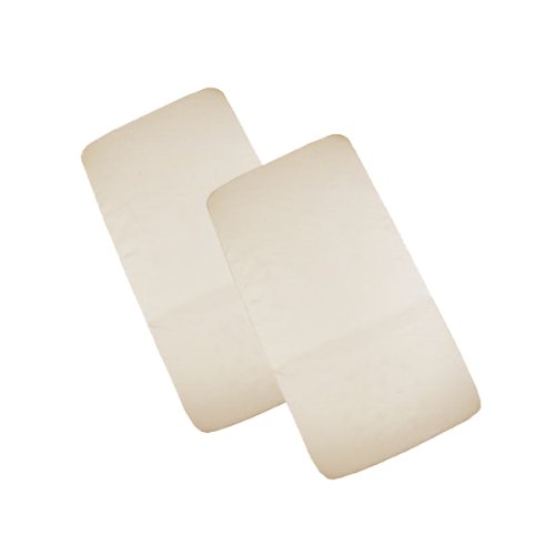 Cuddles Collection Crib Fitted Sheets (Cream, Pack of 2)