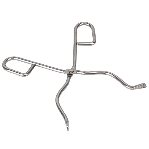 BQLZR Rostfrei Stahl 20cm 8″“ Heizungsdicht Labor Tiegel Zange Halter - 2