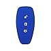 Price comparison product image BROVACS Silicone Cover Protector Case Skin Jacket fit for FORD 3 Button Smart Remote Key Fob CV2712 Deep Blue