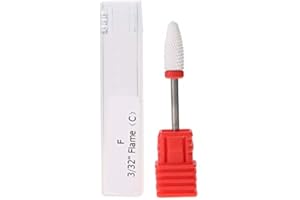 SALMUE Embout en céramique pour ponceuse à ongles Outil de manucure/pédicure électrique Accessoire pour la dépose du gel à ongles Lime à ongles rotative (#04)