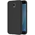 SmartPoint Silicon Candy With Anti Dust Plugs Shockproof Slim Back Cover Case For Samsung Galaxy J7 Pro, Black