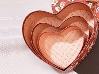 infactory Herzförmige Geschenk- & Deko-Boxen, 3er-Set - 9