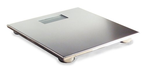 Designwaage, Personenwaage bis 200Kg mit Jumboanzeige, Hochglanzpoliertes Edelstahl - 4