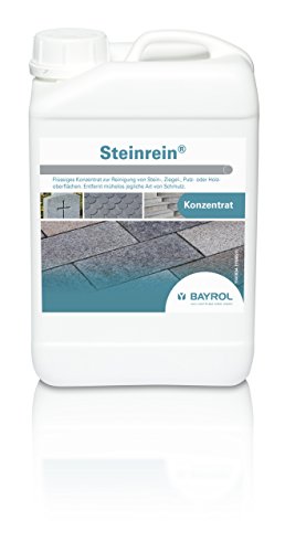 BAYROL Steinrein Konzentrat - Reinigung von Stein, Ziegel, Putz oder Holzoberflächen rund um den Pool - Säurefrei und chlorfrei - 3 L