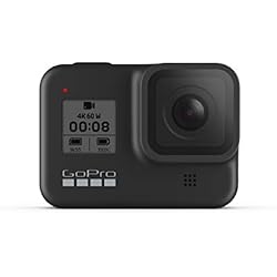 GoPro HERO8 Black - Caméra d'action numérique 4K à l'épreuve de l'eau avec stabilisation avancée, système à écran tactile et contrôle vocal hypersmooth - Live HD Streaming