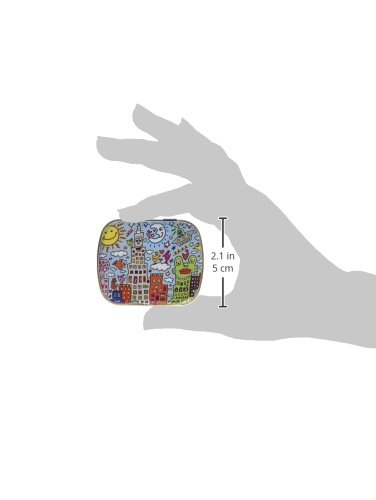Fridolin 18646 Minidöschen „James Rizzi – My New York City“, Metall, bunt, 6,3 x 5,2 x 1,8 cm - 2
