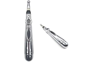 ZEERKEER Stylo d'Acupuncture Électrique,Bâtonnet d'Acupression Stylo Méridien d'Énergie Acupuncture au Laser sans Aiguille Massage Thérapeutique pour Le Soulagement de La Douleur et La Relaxation Musculaire