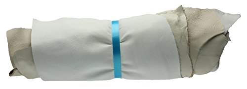 Lederstücke mittel 1kg hell - weiss - beige - grau , alle Stücke mind. DIN A4 von Langlauf Schuhbedarf