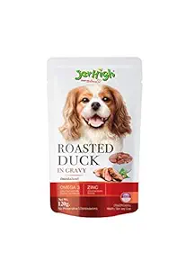Jerhigh Wet Dog Food, Human Grade High Protein Chicken, Gravy Roasted Duck (Pack of 12)