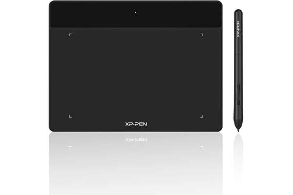 XP-PEN Deco Fun S Tablette Graphique à Stylet Passif à 8192 NiveauxTablette à Dessin 6x7 Pouces Compatible Mac Windows Chrome OS et Android (Noir)