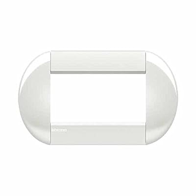 BTicino LivingLight Plaque, 4 modules, multicolore, blanc, LNB4804BI