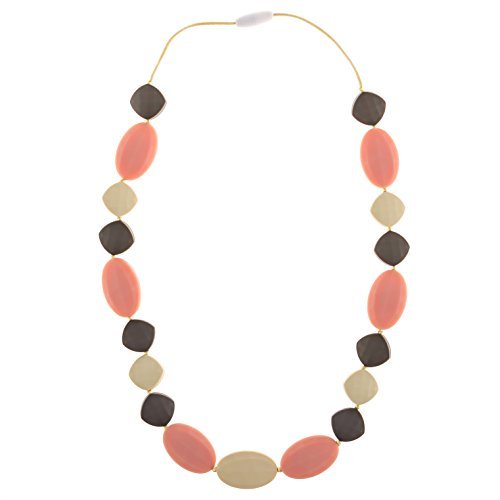 Chew-Choos - 'Cutie Pie' Silicone Teething Necklace - Modern Chic Baby Teether (Gossamer Dream)