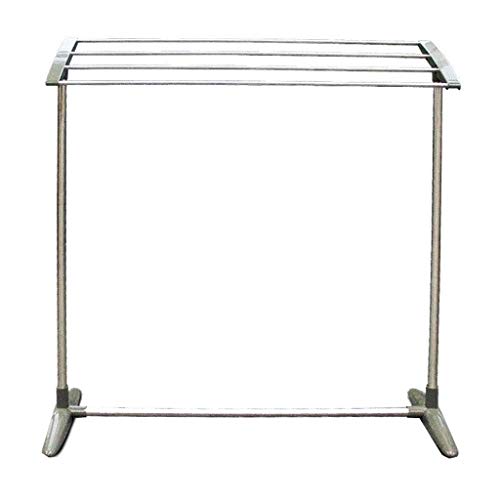 Preisvergleich Produktbild Nosterappou Dreidimensionale Trocknung, bodenstehender Handtuchhalter aus Edelstahl mit Handtuchhalter, vertikaler mobiler Handtuchhalter für Friseursalon - schnelle Installation