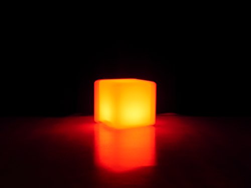 7even® LED Design Cube / LED Leuchtwürfel / Hocker, Sitzwürfel, Tisch, Akku oder Netzbetrieb, Fernbedienung - 5