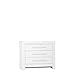 Produktbild Babykommode Calmo CL04 mit 3 Schubladen, Schrank für Babyzimmer, Kinderkommode aus MDF-Platte, Schubladen Kommode (Weiß)
