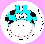 My Wee Friend (Blue Cow)- Colour Changing Sticker- Potty Training Made Easy –- Watch as Smiling Blue Cow Appears - Eco Friendly - use Less Nappies