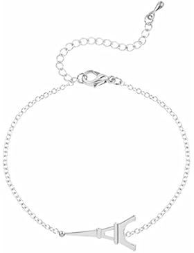Gudeke Legierung Eiffelturm Einstellbar Armband Armreif für Frauen Mädchen