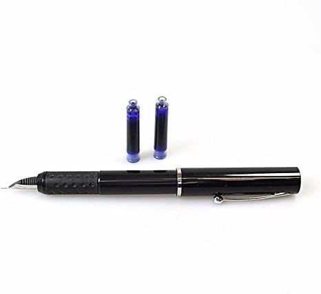 Smart Handwriting FOUNTAIN PEN SET -2 Ink Cartridges, Office, School &amp; Home &amp; LED Keychain Torch