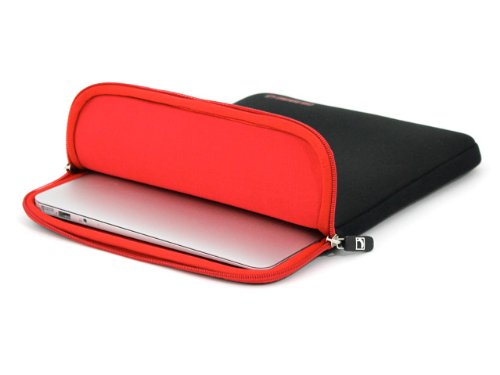 COOL BANANAS ShockProof MacBook Air 11 Zoll Hülle | Sleeve | Laptop-tasche mit strapazierfähigem Nylon | höchster Schutz durch Memory-Foam-Kern | leicht zu reinigen | wasserabweisend | Farbe Rot