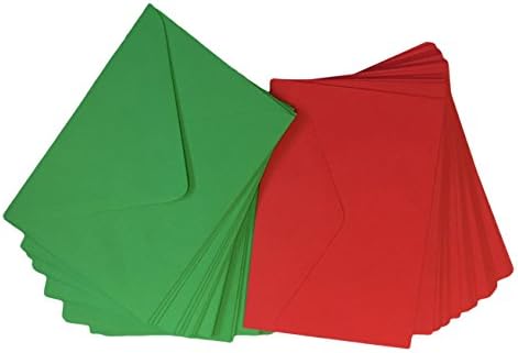 HCP HCP310 C6 Christmas Envelope - Red/Green