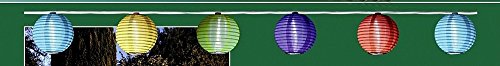 10 LED Solar Lampion Partylichterkette 3,95 m Bunt Innen und Außen Lichterkette - 7