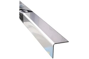 PROFILE-METALL.DE Edelstahl Kantenschutz 1500 mm V2A blank Eckschutzprofil 150 cm lang (40x40x1,0 mm)