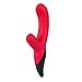 Produktbild Javida Nubby Vibe - wiederaufladbarer Vibrator mit Klitorisstimulation, Massagestab mit Reiznoppen für Frauen, Stimulator aus Silikon, rot