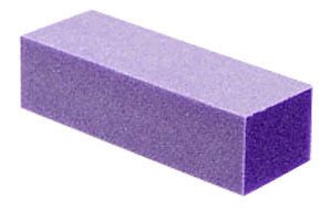 TNBL Nail Buffer To Brick, 60/100 Grit on 3 Sides, Purple/White 10 pezzi