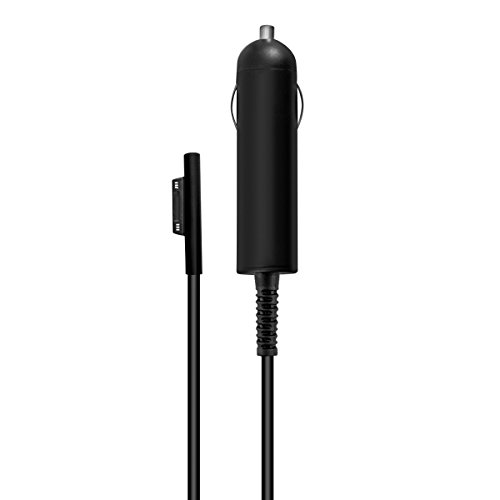 kwmobile KFZ Ladegerät für Microsoft Surface Pro 3 / Pro 4 / Pro - PKW Auto Zigarettenanzünder Ladekabel mit 5 Pin in Schwarz 12V / 2.58A