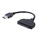 Produktbild Sunlera USB 3.0 zu SATA7 + 15pin Verlängerungs-Adapter-Kabel 2,5-Zoll-SSD HDD SATA-Adapterkabel High Speed Transmission