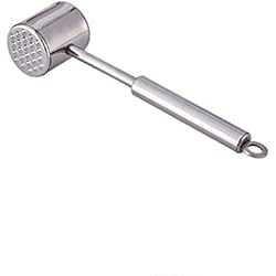 JJXZM Attendrisseur Viande, Outil en Acier Inoxydable 304 À Marteau À Viande, Manche Long, Métal Lourd
