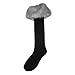 1 Set Of Womens Fashion Faux Fur Socks / Boots Cuffs Cover / Leg Warmers - Black