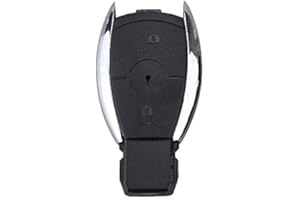CARCASASCHULAS Carcasa Llave Compatible con Llave Mercedes Clase A B C CLA CLS GLC E ML Vito SL SLK SLC | 2 Botones | Mando a Distancia