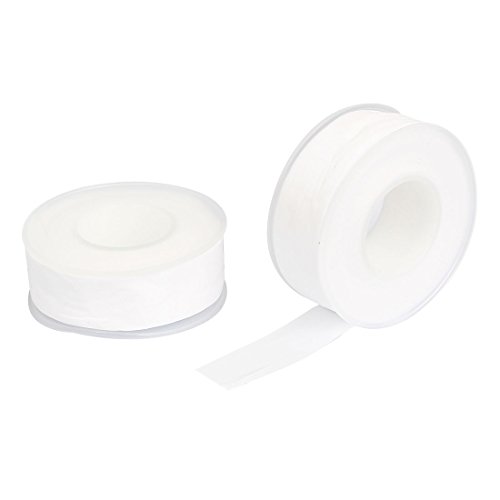 Preisvergleich Produktbild sourcingmap® 2stk17mmBreiteWeißPTFE Rohrleitung Anpassen WasserDichtung Rohr Gewindedichtband de