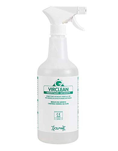 VIRCLEAN GOLMAR specifico per la disinfezione e detersione di tutte le superfici di dispositivi medici non invasivi.