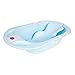 Produktbild Baby Badewanne Kann Sitzen Und Liegen Universal Newborn Intelligente Temperaturbad Verdickte Große Baby Supplies -by BOBE Shop (Farbe : Blue+Bath Rack)