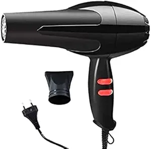 Dharm Enterprise 2888 Professional Hair Dryer for Men And Women With 1800 Watts 2 Speed And 2 Heat Setting, 1 Concentrator Nozzle And Hanging Loop, Multicolour