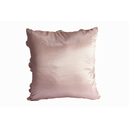 Blumen-Design Kissenbezug Leinenwurf Sofakissen Fall Bett Dekor Dunkelrosa – Rosa - 3