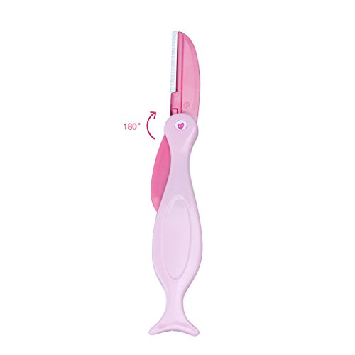 1 Set 4 in 1 Augenbraue Schere + Augenbraue-Messer + Augenbraue-Schablonen Korrektur Tool + Augenbrauenstift - 4
