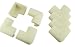8 x AKORD® BABY SAFETY CORNER PROTECTORS FOR DESK TABLE FURNITURE - SAFE FOR CHILD/KIDS (Cream)