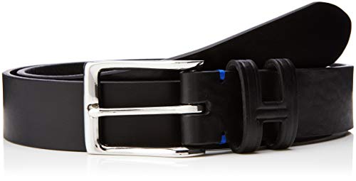 Hackett London Men's Tack Stitch H Keeper Belt, (Black 999), 40W