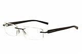 TAG Heuer Herren 8104 Trends Randlos Designer Brille, Braun, TH8104