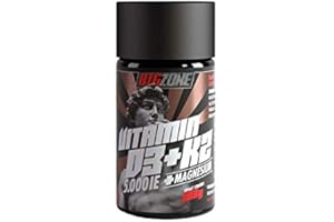 ‎BIG ZONE HIGH QUALITY SPORTSNUTRITION Big-Zone Vitamin D3 & K2 Liquid Caps | 90 hochdosierte Kapseln | nur 1 Kapsel alle 2-5 Tage | VITAMIN DEPOT | Sport Supplement Nahrungsergänzung