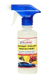 AUTO Expert Instant Polish Protectant Spray for Car Bike Scooty Bullets Dashboard/Tyre/Full Body Complete Polish Steak Free 250ML