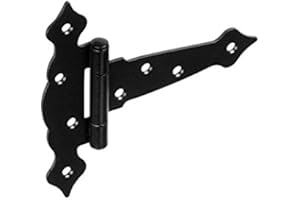 DMX - Dekorativ Kreuzgehänge Scharniere Ladenband Bänder Möbelscharniere Holzverbindung Torband Geflochtenes Werfgehänge Baubeschlag für Möbel, Tore, Türen, 1 Stück - ZTO - Schwarz, 125x40x160x2,5 mm