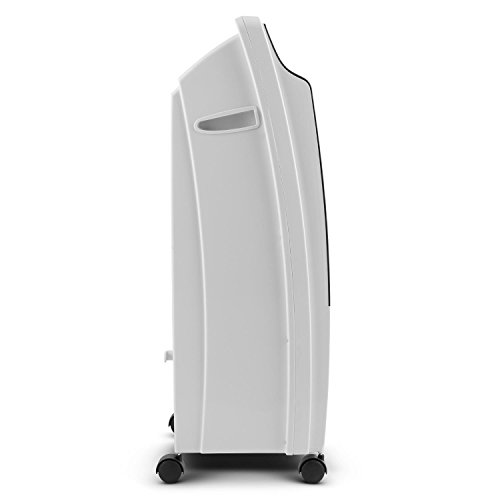 oneConcept • CTR-1 2G • Luftkühler mit Wasserkühlung • Lufterfrischer • Ventilator • Ionisator • 3 Leistungsstufen • 400 m³/h Luftdurchsatz • Fernbedienung • Timer • stromsparend • 65 Watt • 8 Liter Wassertank • inkl. Eispacks • Bodenrollen • weiß - 4